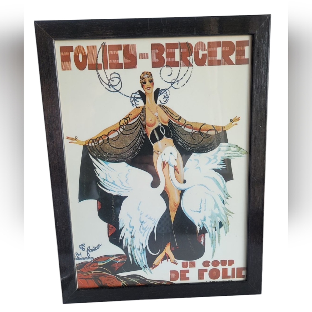 Paris Caberet Folies Bergère. Un Coup De Folie. French Print Burlesque